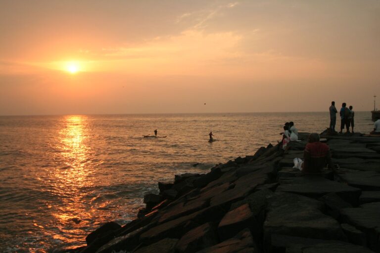 promenade beach at pondicherry