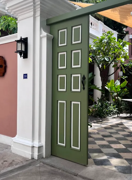 Mossy Green Canal Wall