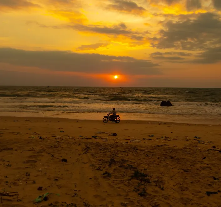 Sunset in Pondicherry